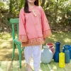 Kids Girls Shalwar Kameez Fully Embroidered Lawn Ethnic Suit 2Pc