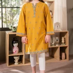 Kids girls shalwar kameez Fully Embroidered Lawn 2Pc