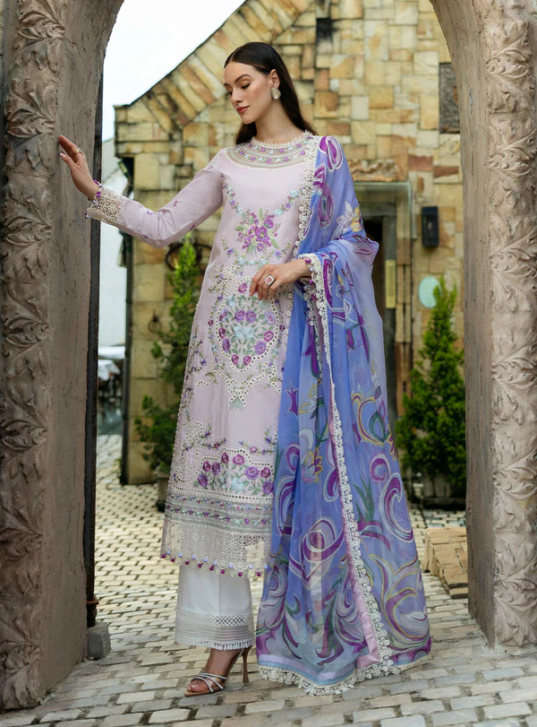 Eugenia-1A Luxury Embroidered Lawn by SALINAAZ