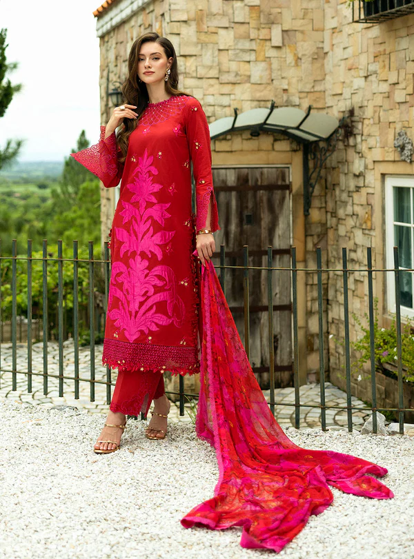 Estelle-5A Luxury Embroidered Lawn by SALINAAZ