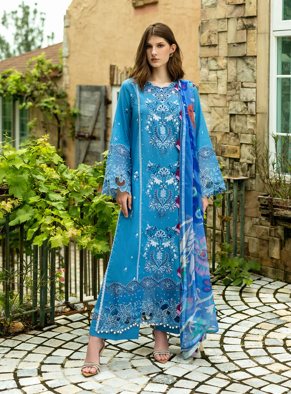 Noemi-6B Luxury Embroidered Lawn by SALINAAZ