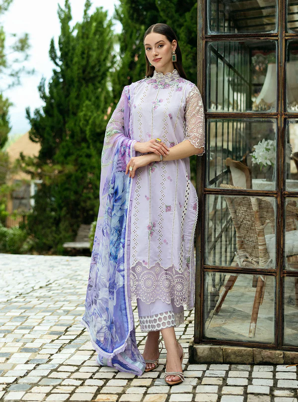 Elisa-7B Luxury Embroidered Lawn by Salinaaz